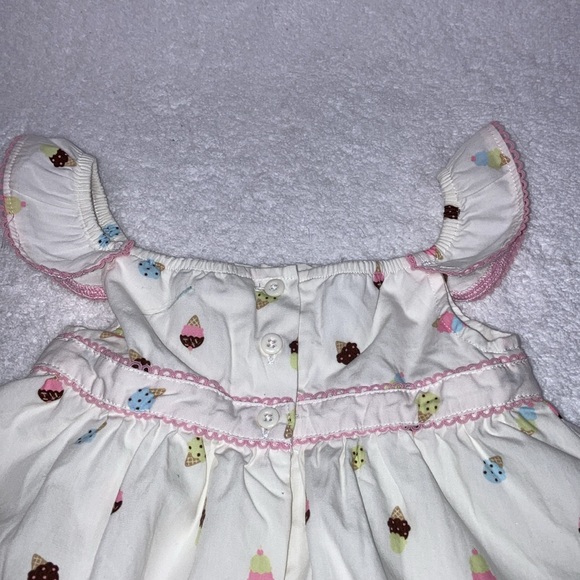 Gymboree ice cream social Flutter Sleeve Ice Cream Dress 2009 size 6/12m - Picture 7 of 9